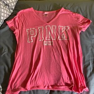 VS PINK V-neck Shirts